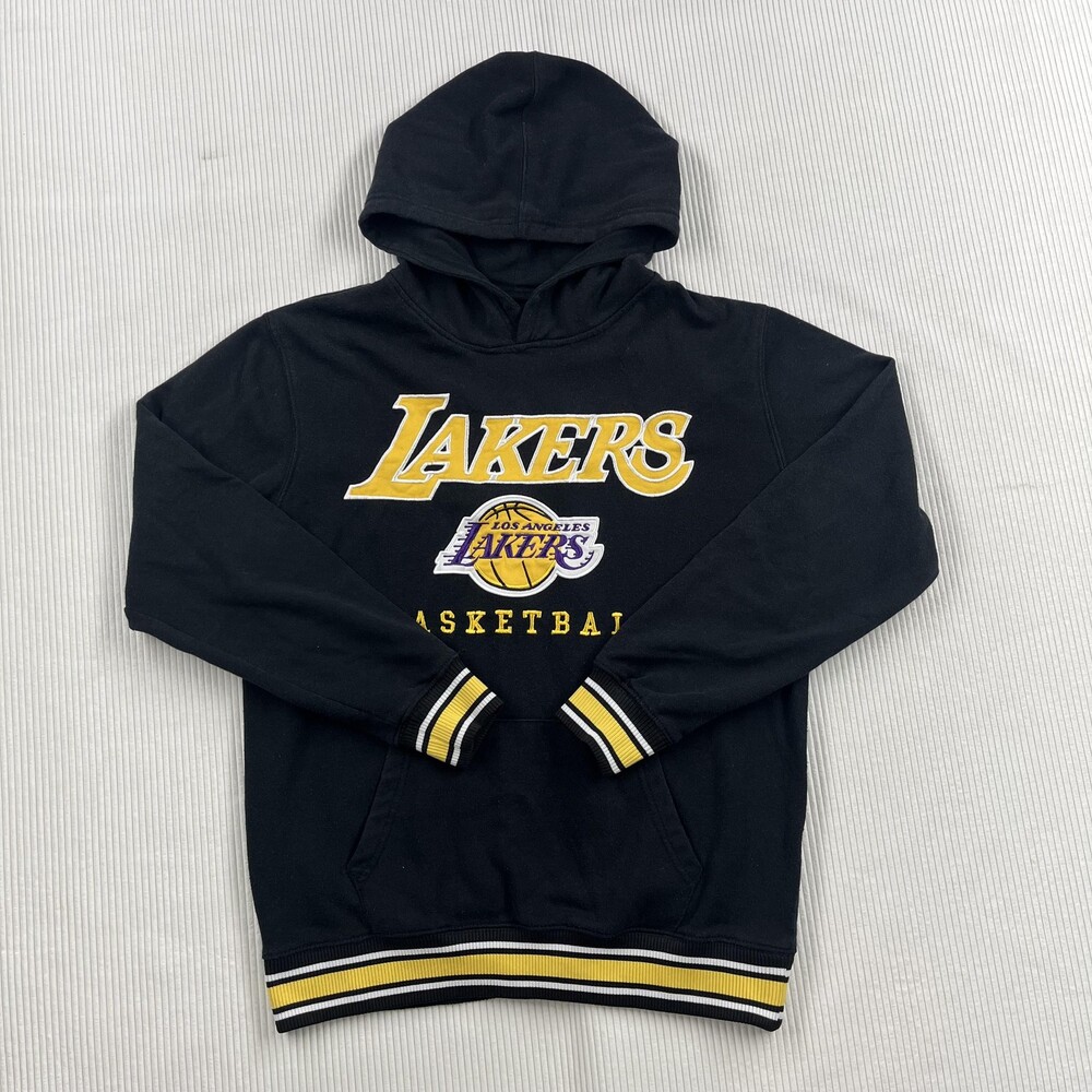 Los Angeles Lakers Sweatshirt Mens Small Black NBA Basketball UNK Hoodie